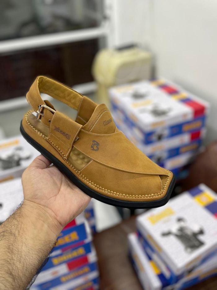 Bigger Khan Soft Matte Peshawari Chappal - Footwear