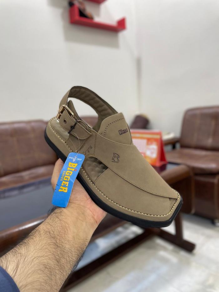 Bigger Khan Premium Matte Peshawari Chappal - Footwear