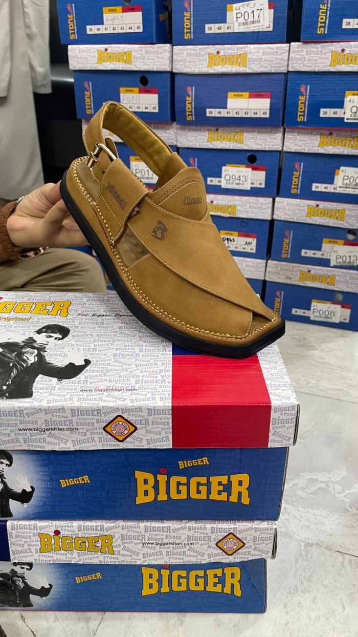Bigger Khan Tan Brown Peshawari Chappal - Footwear